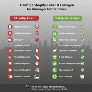 Häufige Shopify-Fehler