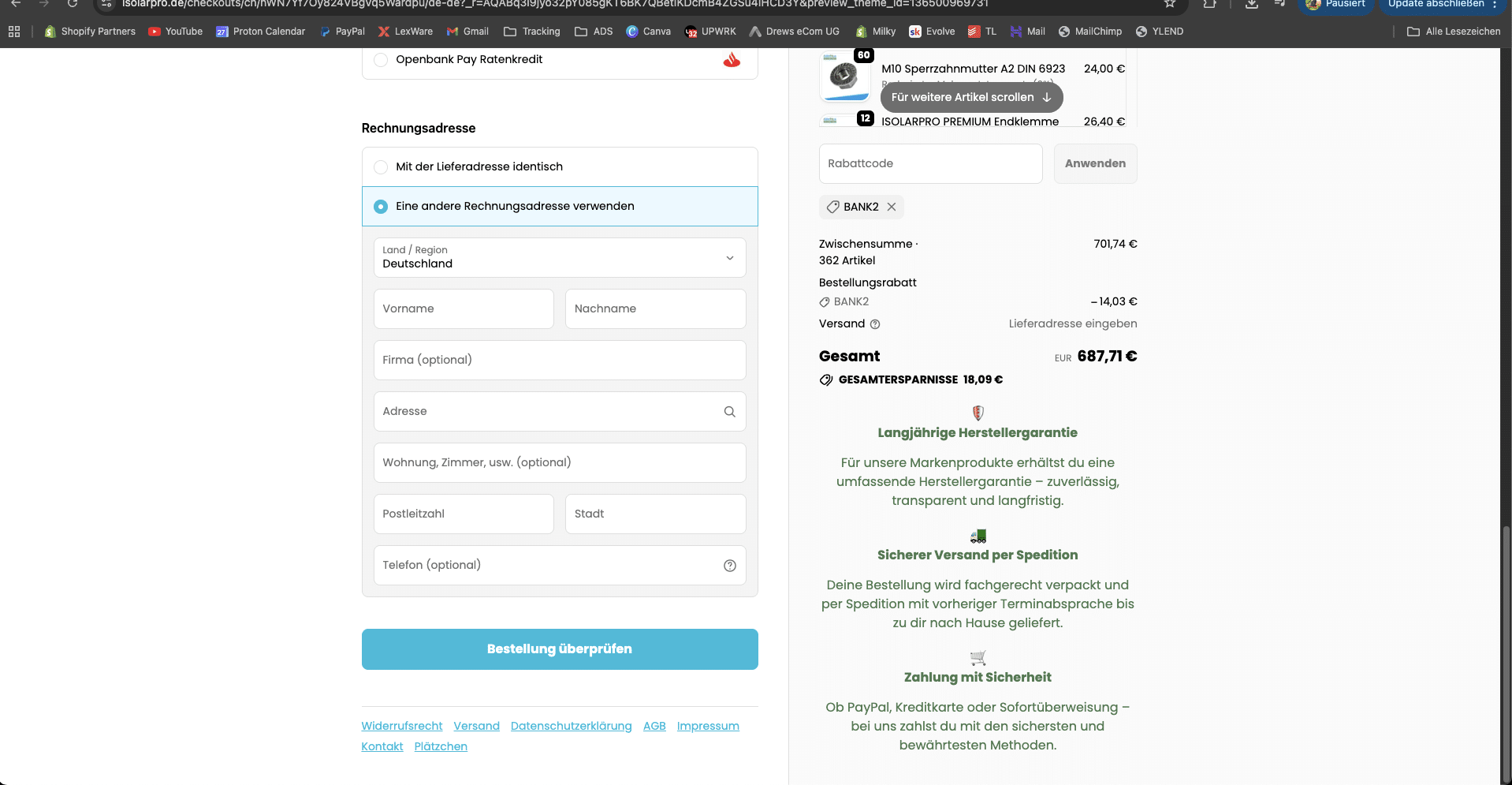 Shopify Plus Checkout Optimierung für Deutschland & Internationale Märkte 5 Shopify Plus Checkout Funktionen